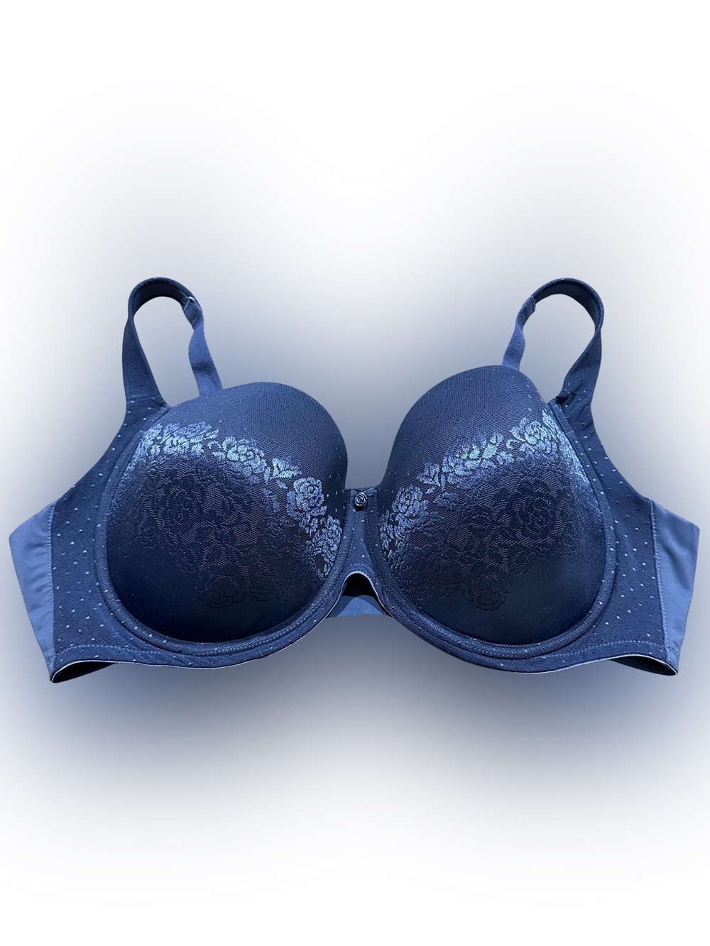 Soma Stunning Support Underwire Lined Full Coverage Bra 42DD Navy Blue 79984